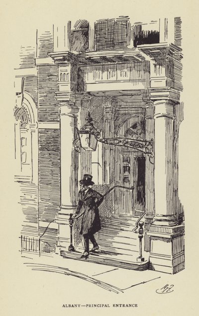 Albany, huvudingång av Harry Furniss