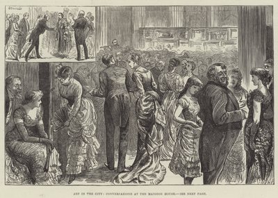 Konst i staden, Conversazione på Mansion House av Harry Furniss