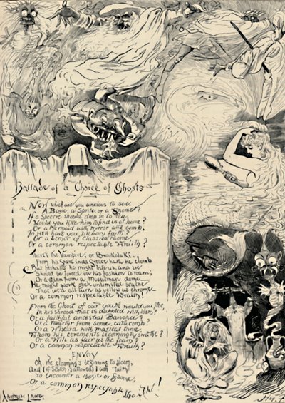 Ballad of a Choice of Ghosts, 1886 av Harry Furniss