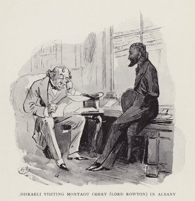 Disraeli besöker Montagu Corry (Lord Rowton) i Albany av Harry Furniss
