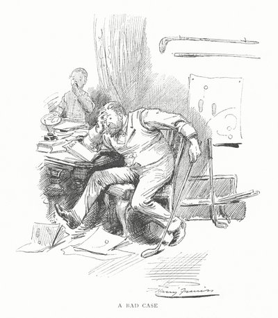 Golf: A bad case (litho) av Harry Furniss