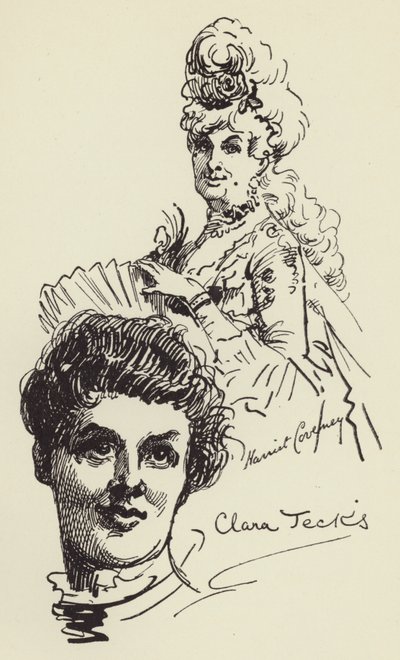 Harriet Coveney och Clara Jecks av Harry Furniss
