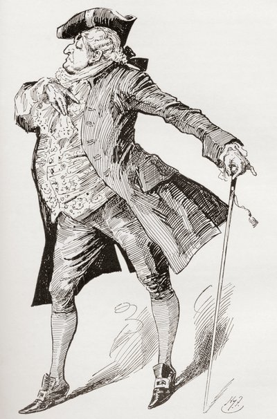 Illustration till Charles Dickens roman A Tale of two citys av Harry Furniss