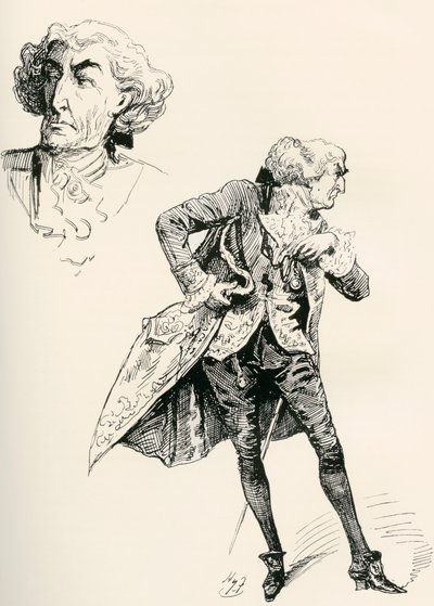 Illustration till Charles Dickens roman A Tale of two citys av Harry Furniss