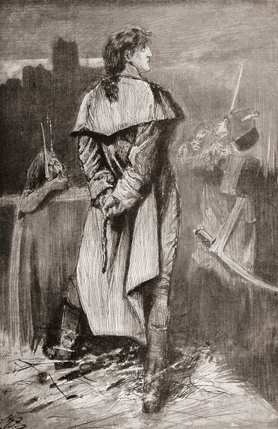 Illustration till Charles Dickens roman A Tale of two citys av Harry Furniss