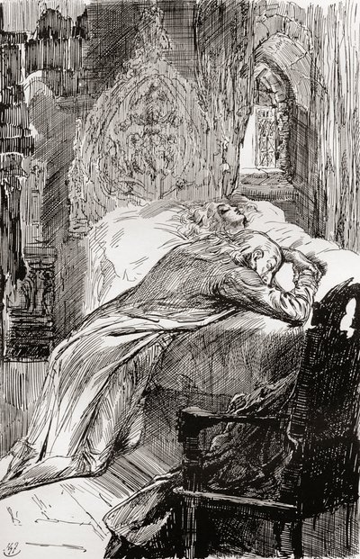 Illustration till Charles Dickens The Old Curiosity Shop av Harry Furniss