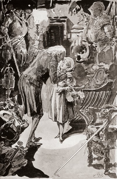 Illustration till Charles Dickens The Old Curiosity Shop av Harry Furniss