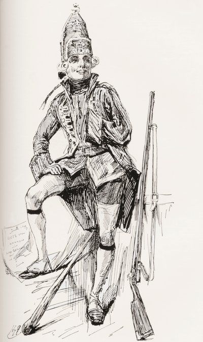 Illustration till Charles Dickens roman Barnaby Rudge av Harry Furniss