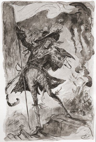 Illustration till Charles Dickens roman Barnaby Rudge av Harry Furniss