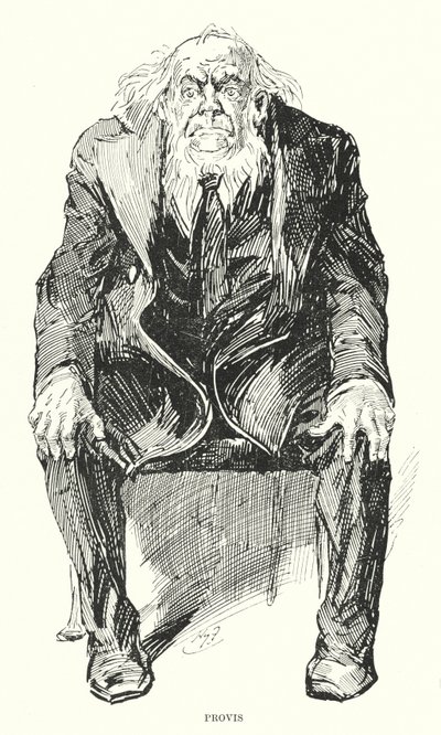 Illustration för stora förväntningar av Charles Dickens (litho) av Harry Furniss