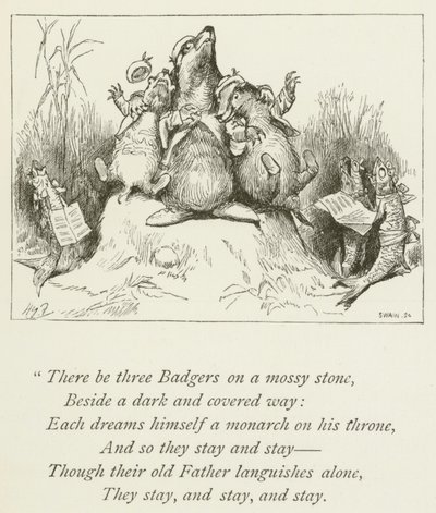 Illustration för Sylvie och Bruno av Lewis Carroll (gravyr) av Harry Furniss