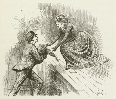 Illustration för Sylvie och Bruno av Lewis Carroll av Harry Furniss