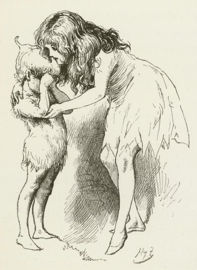 Illustration för Sylvie och Bruno av Lewis Carroll av Harry Furniss