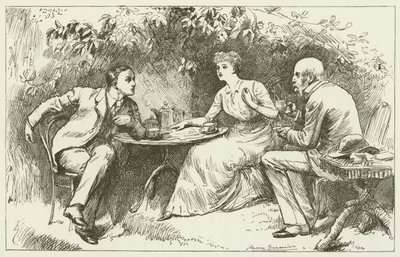 Illustration för Sylvie och Bruno av Lewis Carroll av Harry Furniss