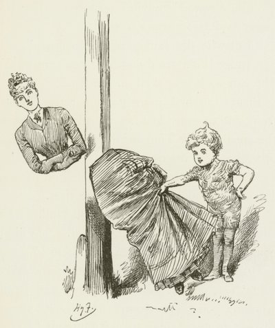 Illustration för Sylvie och Bruno av Lewis Carroll av Harry Furniss