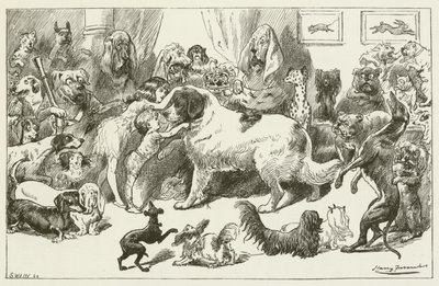 Illustration för Sylvie och Bruno av Lewis Carroll av Harry Furniss