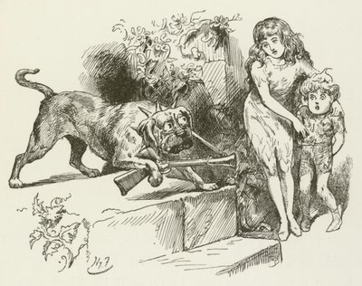 Illustration för Sylvie och Bruno av Lewis Carroll av Harry Furniss