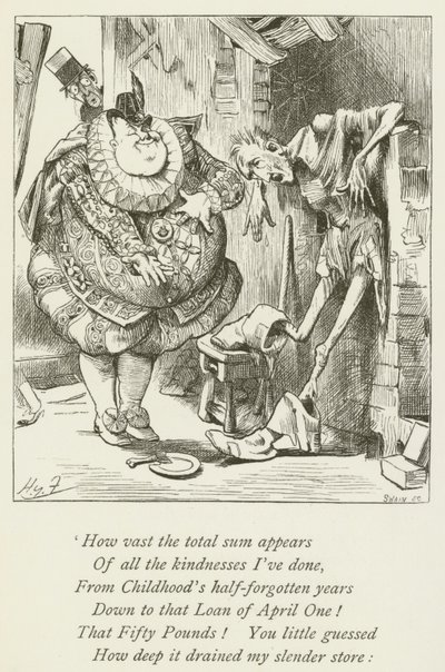Illustration för Sylvie och Bruno av Lewis Carroll av Harry Furniss