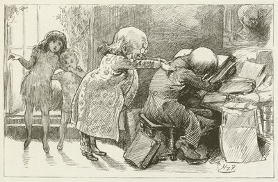 Illustration för Sylvie och Bruno av Lewis Carroll av Harry Furniss