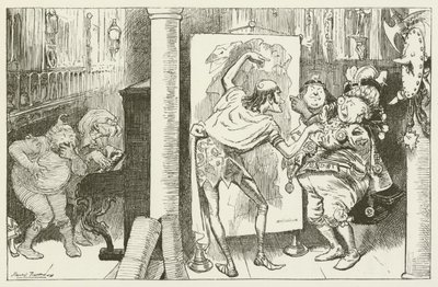 Illustration för Sylvie och Bruno av Lewis Carroll av Harry Furniss