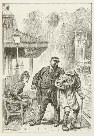 Illustration för Sylvie och Bruno av Lewis Carroll av Harry Furniss