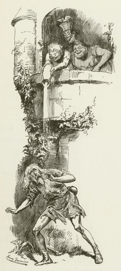 Illustration för Sylvie och Bruno av Lewis Carroll av Harry Furniss