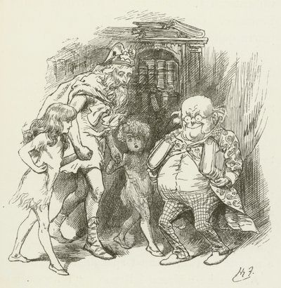 Illustration för Sylvie och Bruno av Lewis Carroll av Harry Furniss