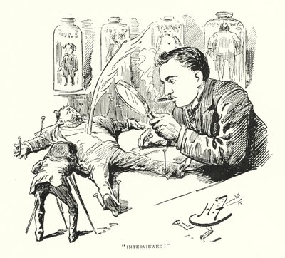 "Intervjuad!" (litho) av Harry Furniss