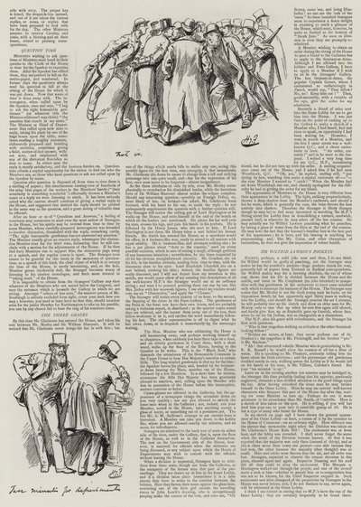 Livet i parlamentet, främlingar i huset av Harry Furniss