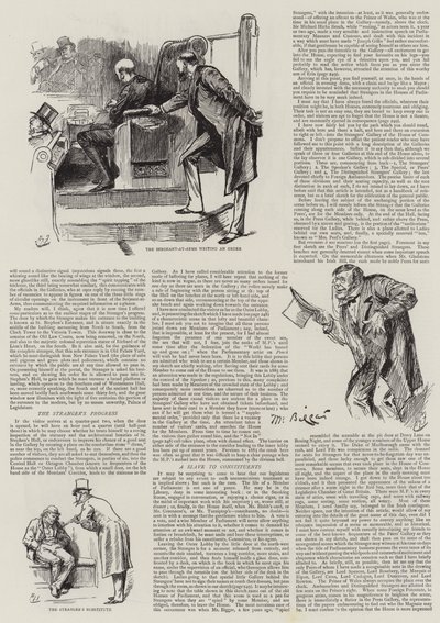 Livet i parlamentet, främlingar i huset av Harry Furniss