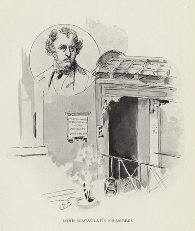 Lord Macaulays kammare av Harry Furniss