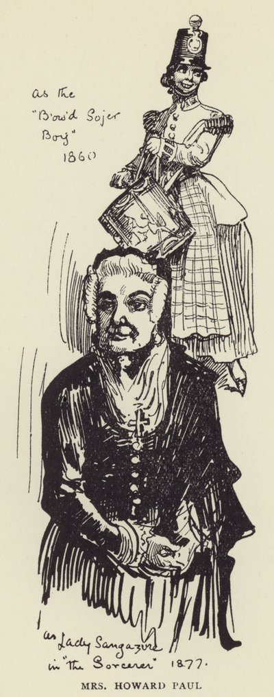 Mrs Howard Paul av Harry Furniss