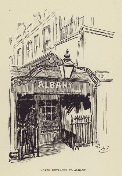 Norra infarten till Albany av Harry Furniss