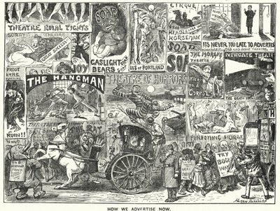Punch cartoon: How We Advertise Now (gravyr) av Harry Furniss