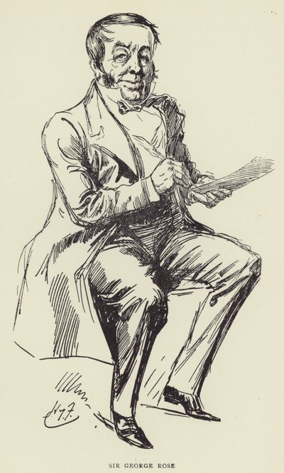 Sir George Rose av Harry Furniss