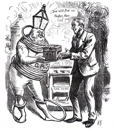Den billiga kostnaden för gas. av Harry Furniss