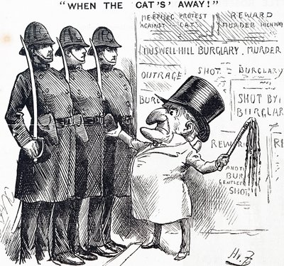 När katten är borta av Harry Furniss
