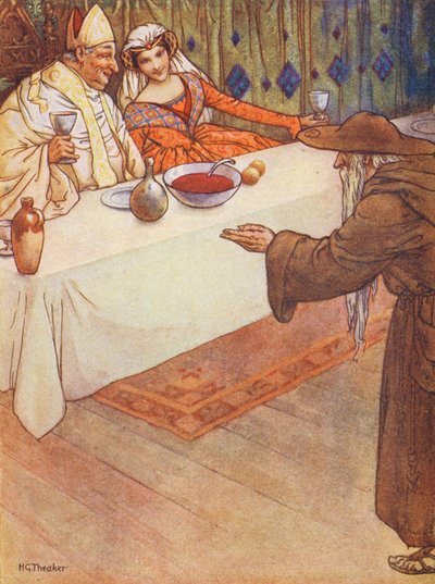 A Lay Of St Nicholas (färglitografi) av Harry George Theaker