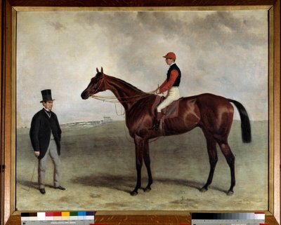 Gladiatorkapplöpningshästen 1865 Målning av Harry Hall (ca 1813-1882). 1865. Paris Society Uppmuntran av Harry Hall