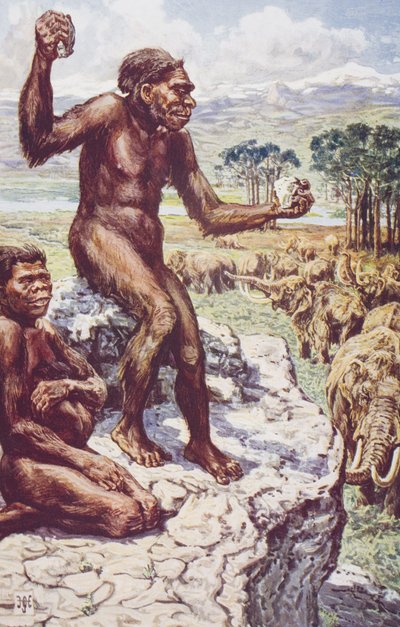 Neanderthal Mankind, illustration från 