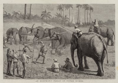 En elefantpuj i övre Burma av Harry Hamilton Johnston