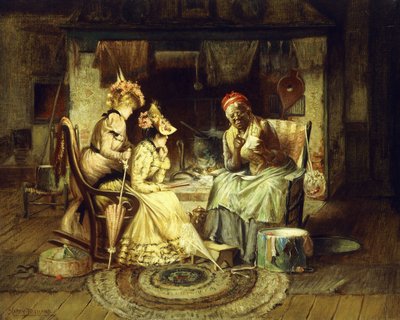 Läser teblad av Harry Herman Roseland