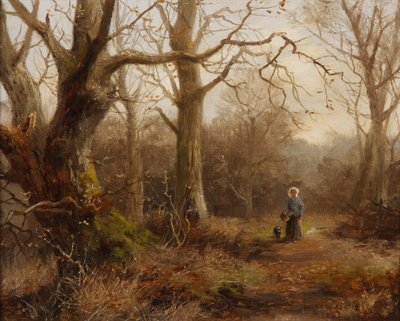 Skogsscen, 1892 av Harry William Adams