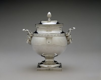 Sockerskål, ca. 1810-1835 (silver) av Harvey Lewis