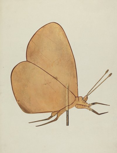 Fjärilsväderflöjel, ca. 1938. av Hazel Hyde