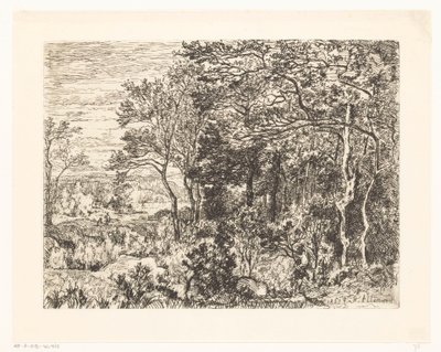 Figurer i kanten av en skog av Hector Allemand
