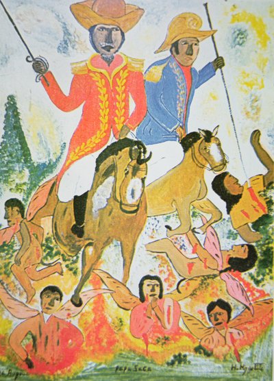 Papa Zaca, Voodoo God of Agriculture (olja ombord) av Hector Hyppolite