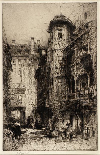Cour de Corbeau, Strassburg av Hedley Fitton