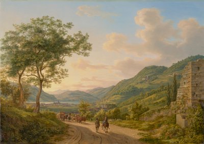 Ett område vid Lago di Como av Heinrich Adam