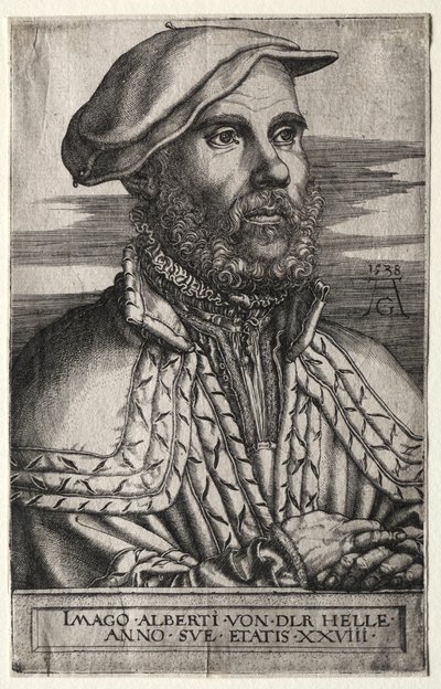 Albert van der Helle av Heinrich Aldegrever